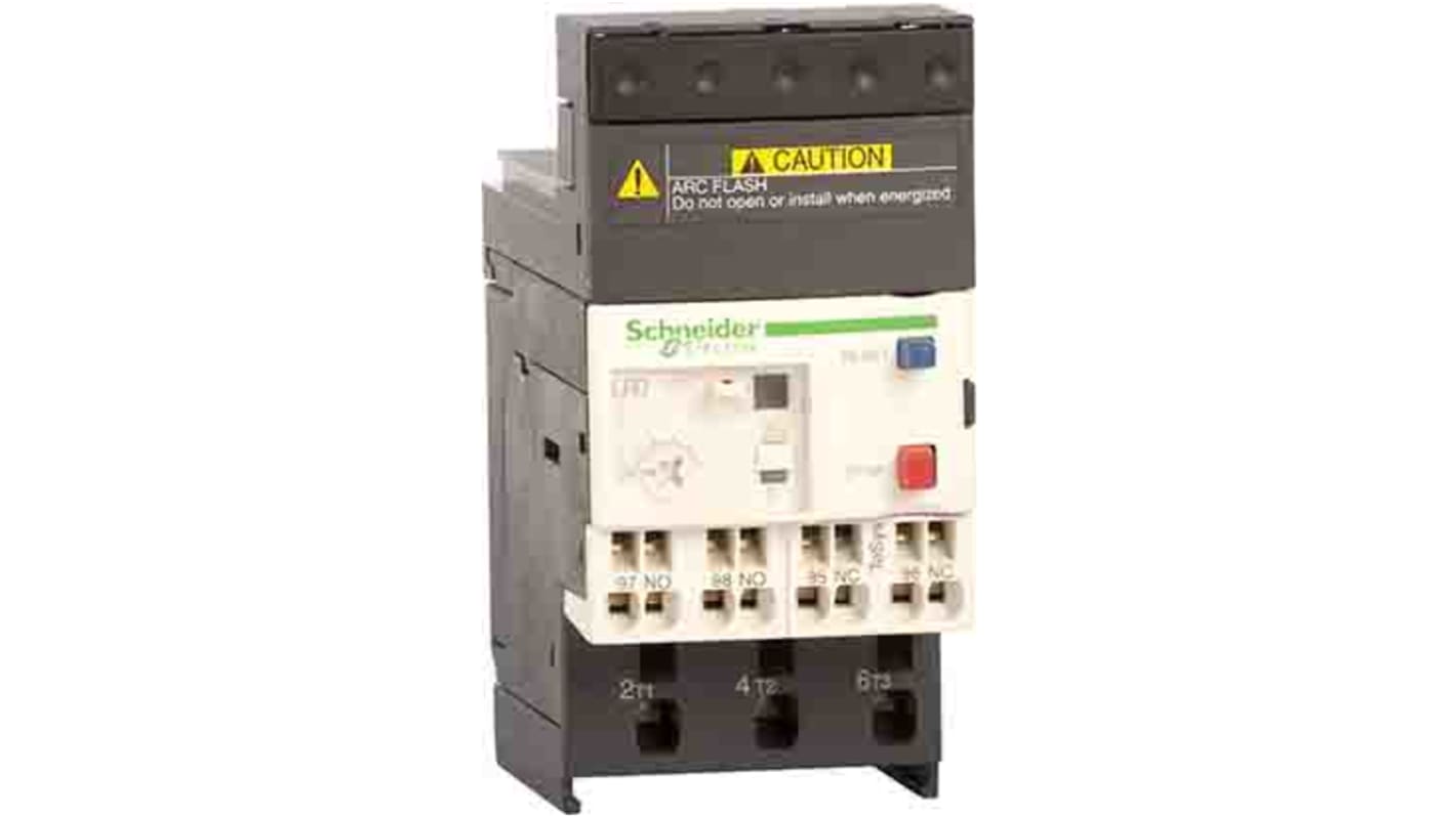 Schneider Electric Thermal Overload Relay, 8 A F.L.C, 5 A Contact Rating, 690 Vac, TeSys