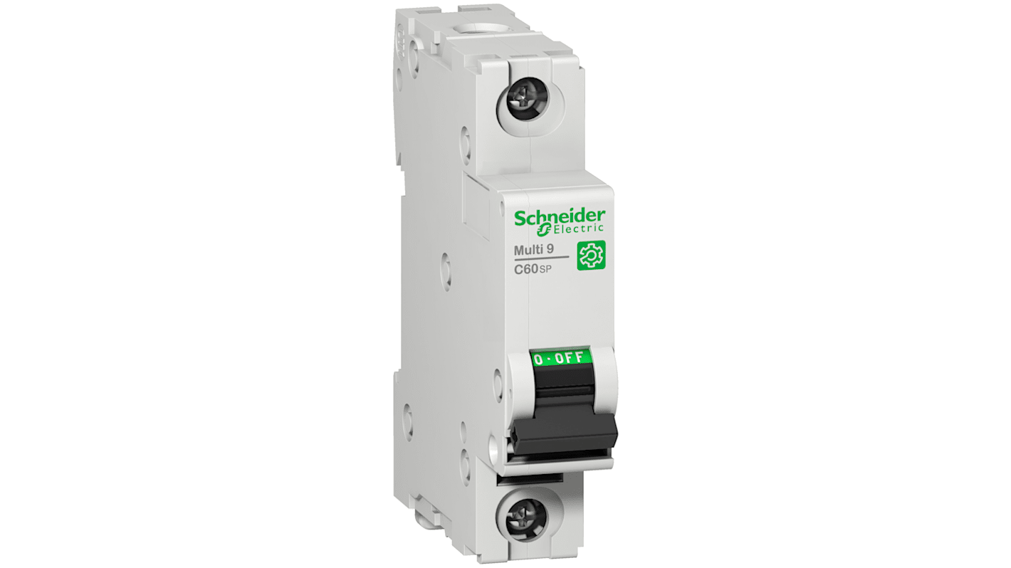 Schneider Electric C型MCB, 1极, 20 kA分断, 500mA, 415VAC, 60VDC, C60SP系列 M9F22170