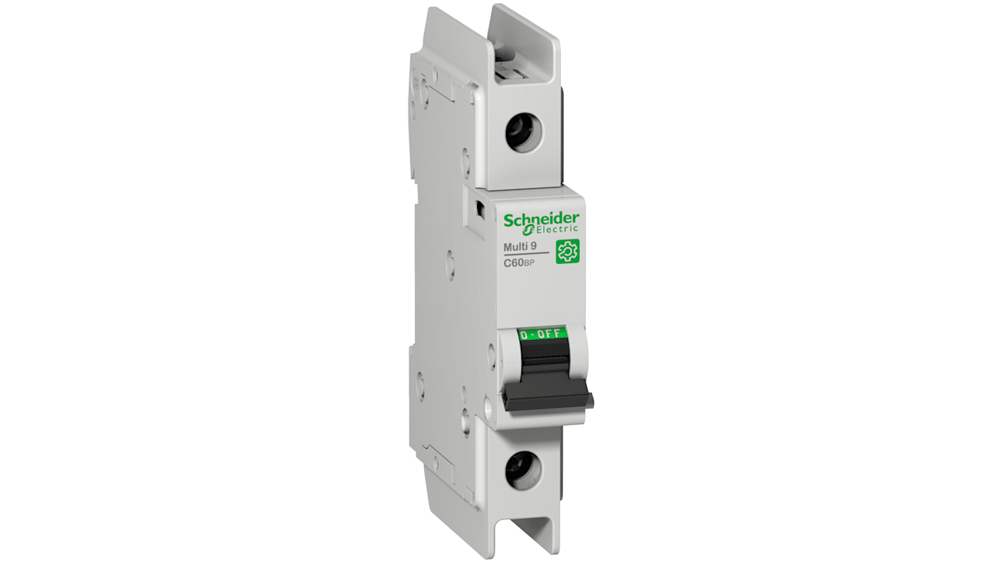 Schneider Electric Multi 9 C60BP MCB, 1P, 30A Curve C, 415V AC, 60V DC, 15 kA Breaking Capacity