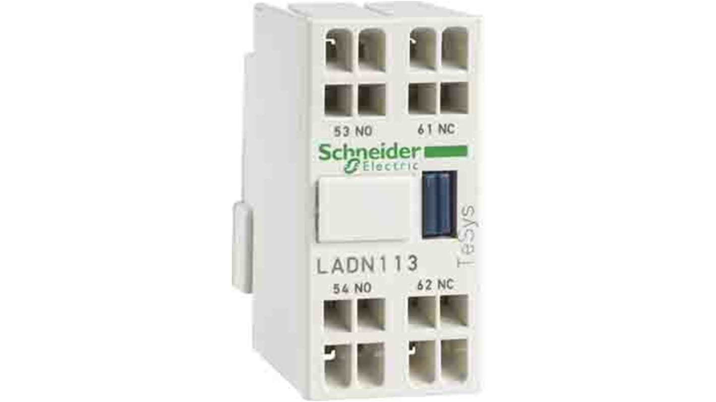Schneider Electric Auxiliary Contact Block, 2NC, DIN Rail Mount, TeSys LADN