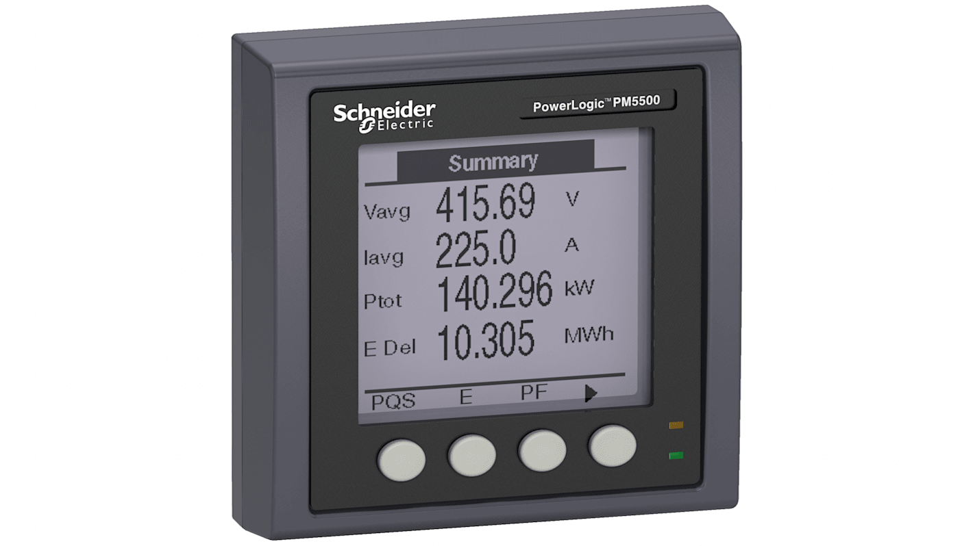 Contatore di energia Schneider Electric, PM5000, display LCD retroilluminato a 6 cifre