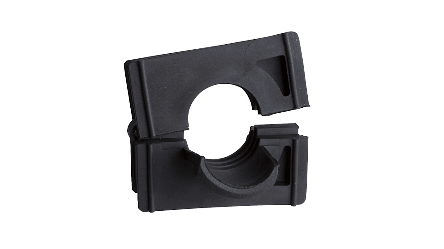 Schneider Electric Black Thermoplastic Rubber cable Clamp, 14mm Max. Bundle