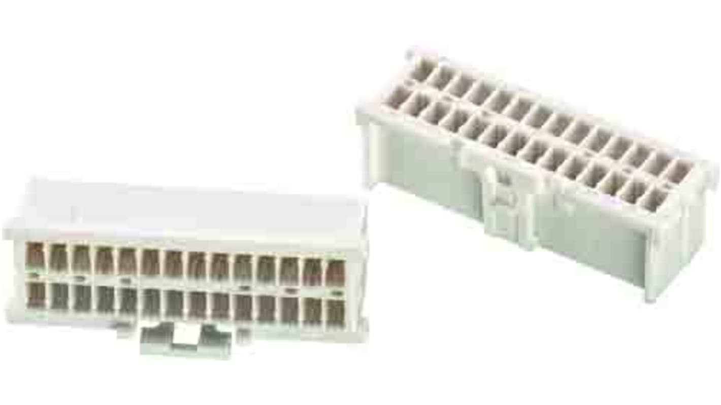 Carcasa de conector Wurth Elektronik 624026213322, Serie WR-WTB, paso: 2mm, 26 contactos, 2 filas, Recto, Hembra