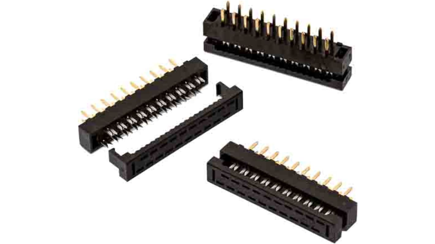 Wurth Elektronik IDC连接器, 公插, 34p, 2mm间距, 2排, 电缆安装