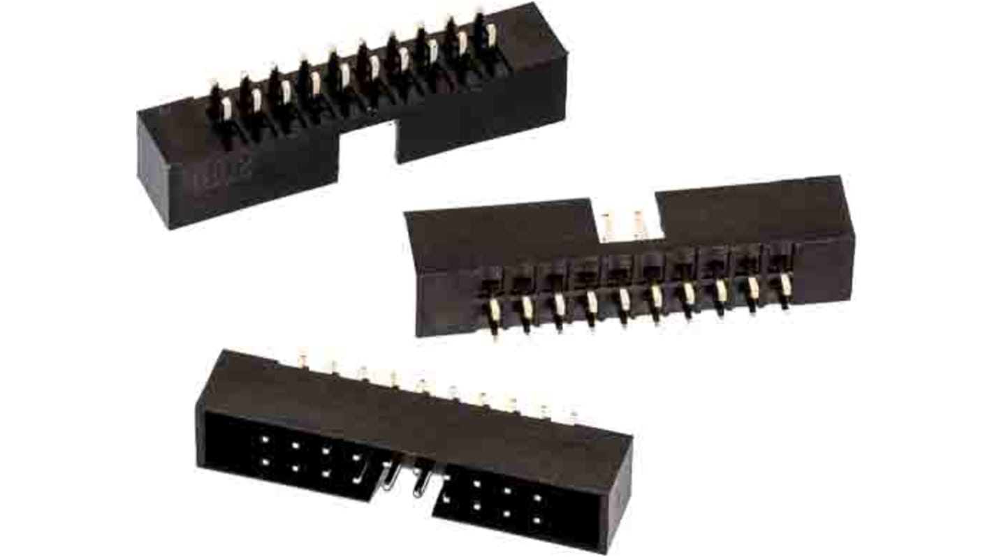 Wurth Elektronik WR-BHD Series Straight PCB Header, 44 Contact(s), 2.0mm Pitch, 2 Row(s)