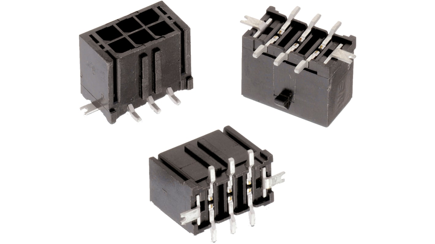 Wurth Elektronik WR-MPC3 Series Vertical Surface PCB Header, 20 Contact(s), 3 mm Pitch, 2 Row(s), Shrouded