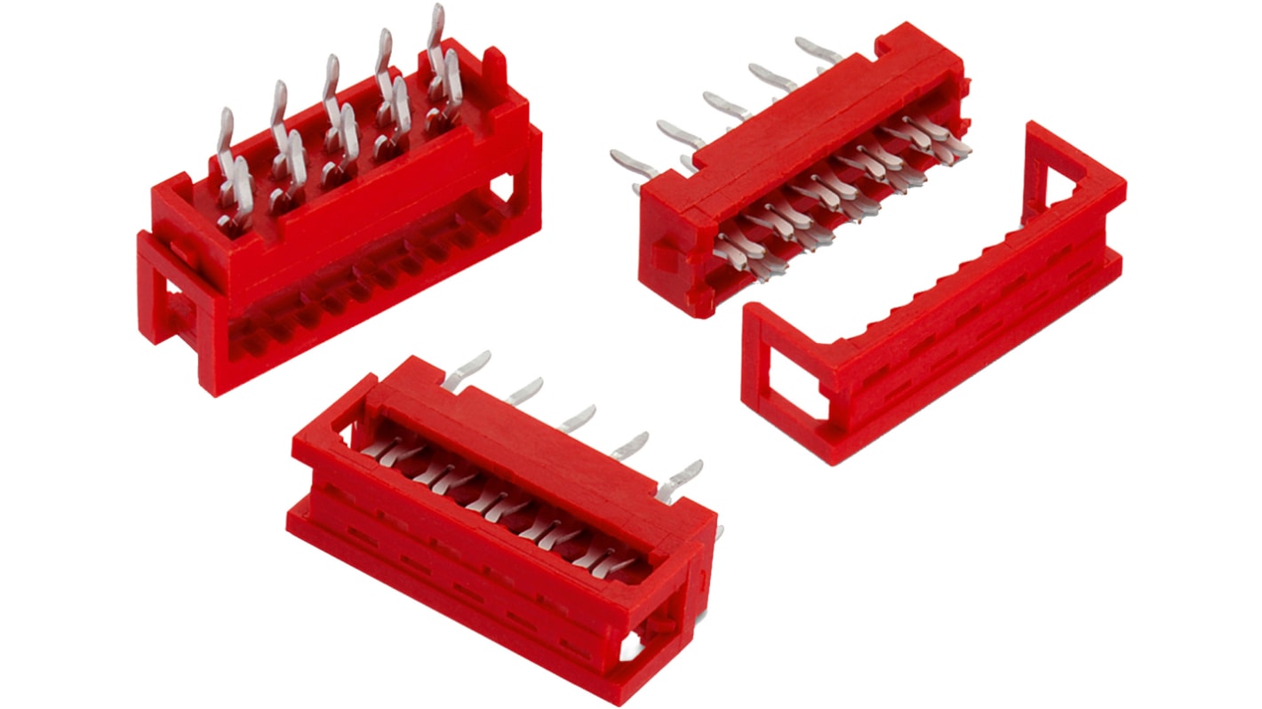 Connecteur IDC Wurth Elektronik Mâle, 14 contacts, 2 rangées, pas 2.54mm, Montage sur câble