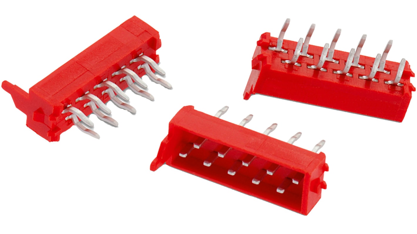 Wurth Elektronik WR-MM Series Straight PCB Header, 16 Contact(s), 2.54mm Pitch, 2 Row(s), Shrouded