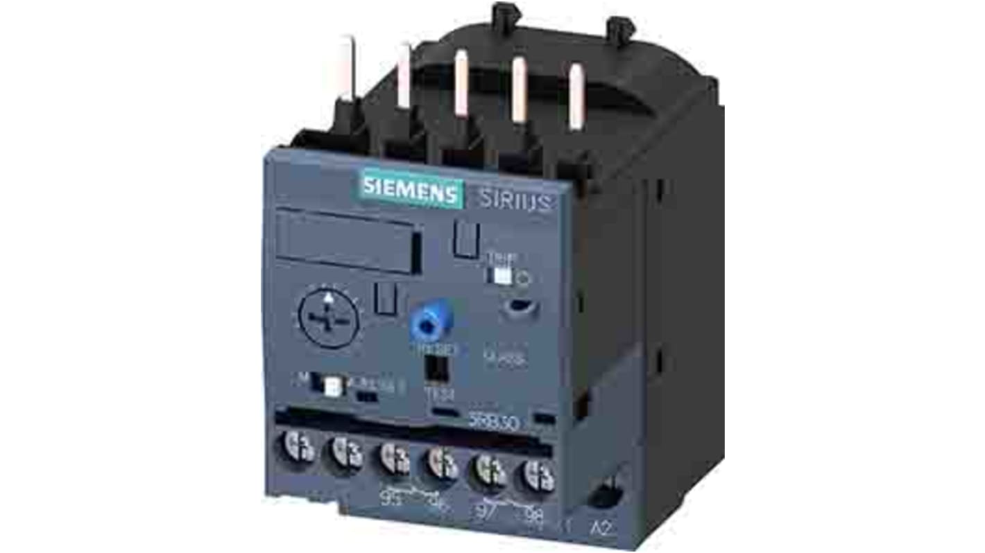 Siemens 3RB Overload Relay 1NC + 1NO, 0.1 → 0.4 A F.L.C, 400 mA Contact Rating, 3P, SIRIUS