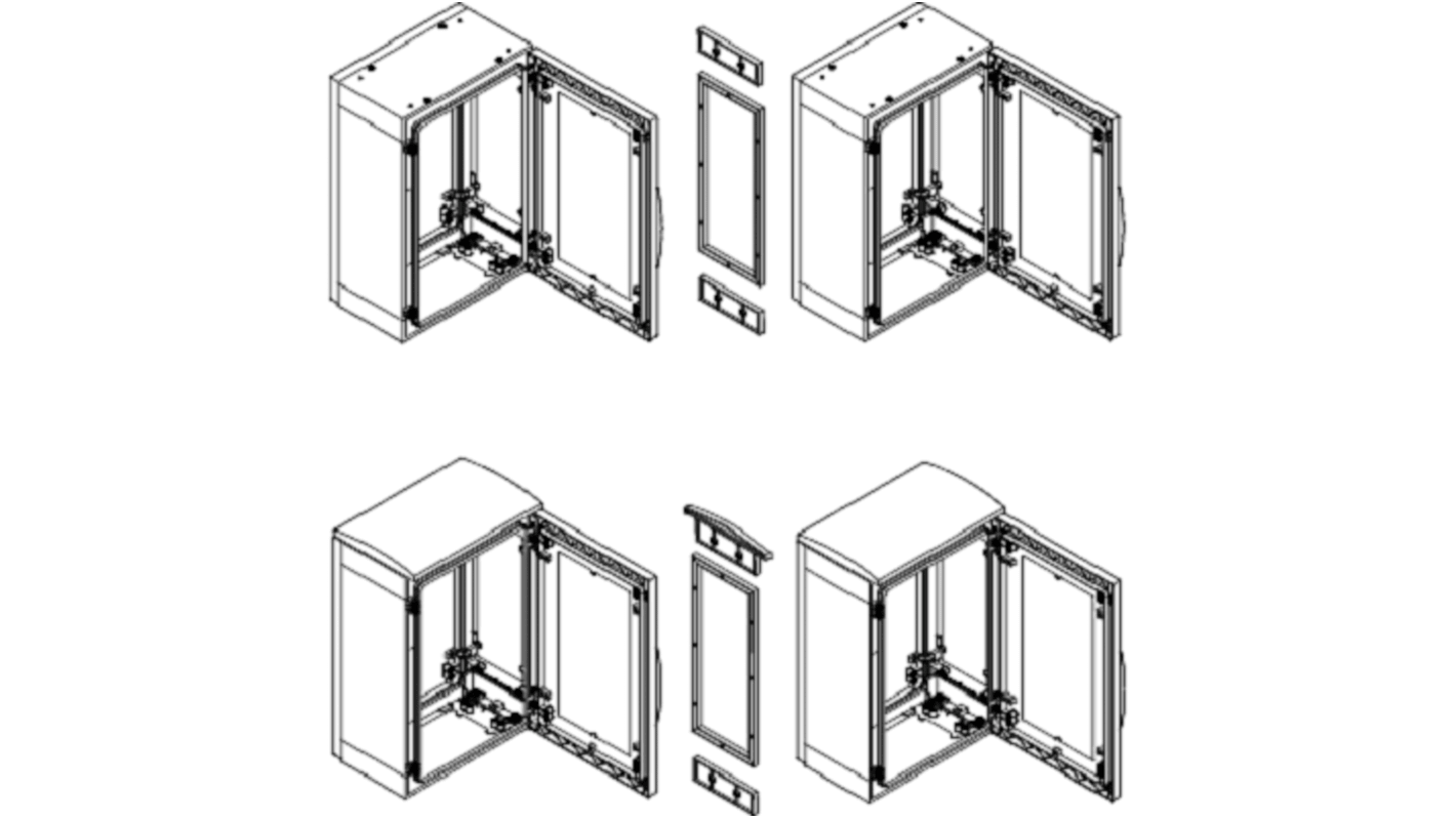 Kit de fijación Schneider Electric serie NSYMUPLA, 1500 x 620mm, para usar con Thalassa PLA