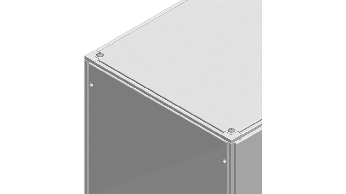 Schneider Electric NSYRSF Series Grey Steel General Purpose Enclosure, IP55, IK10, Flanged, 800 x 800mm