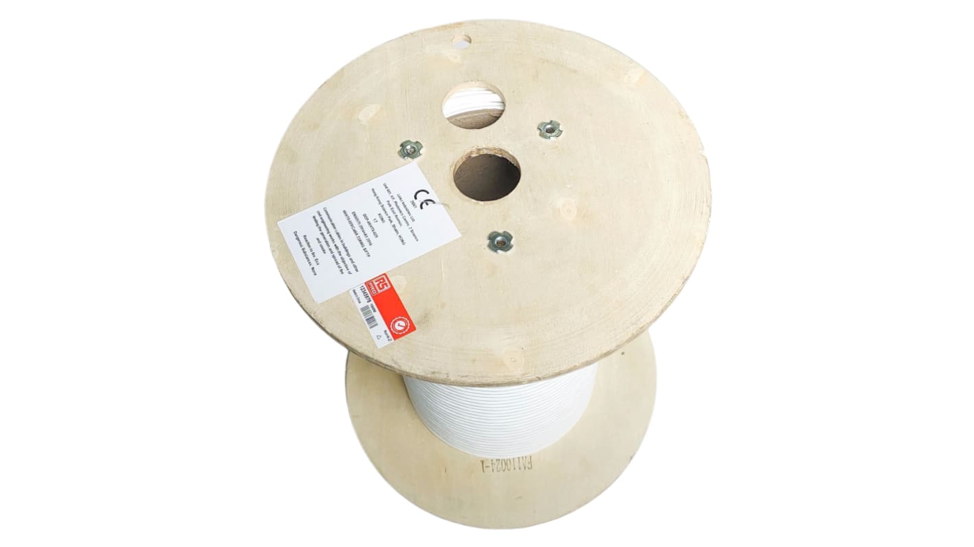 RS PRO, 100m Cat7a, White, S/FTP Shielded, Unterminated LSZH Sheath