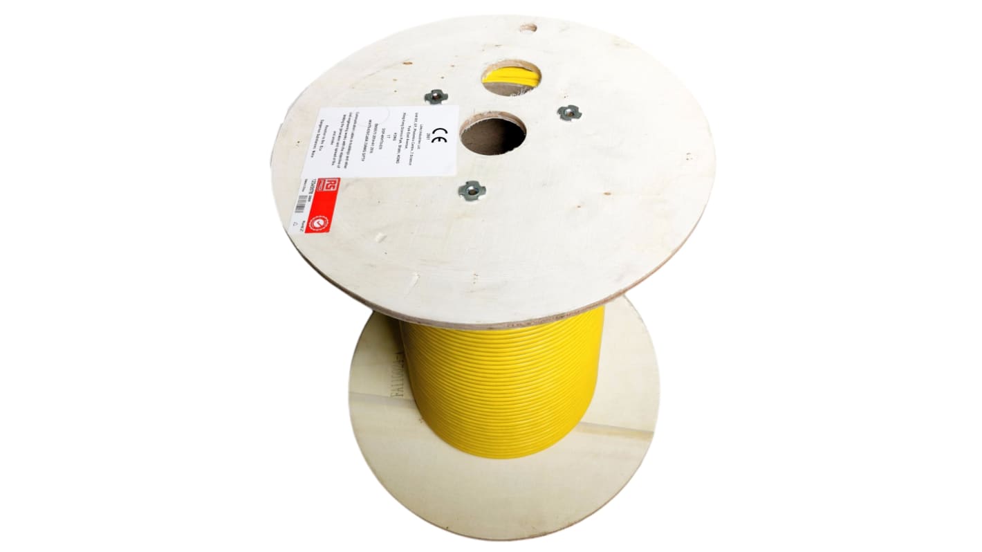 Cable Ethernet Cat7a S/FTP RS PRO de color Amarillo, long. 100m, funda de LSZH, Libre de halógenos y bajo nivel de humo