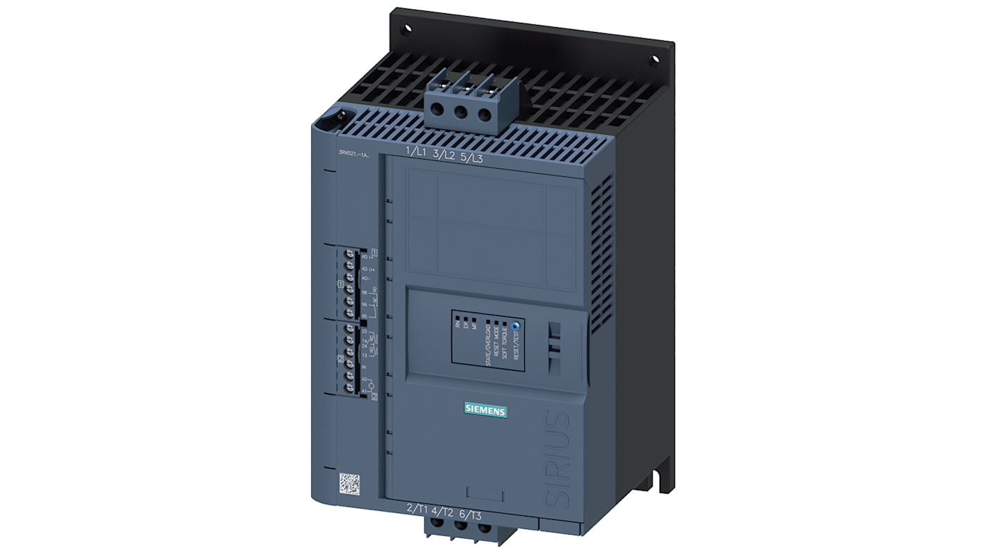 Arrancador directo Siemens SIRIUS, 25 A, 480 V ac, 7,5 kW, trifásico, IP20