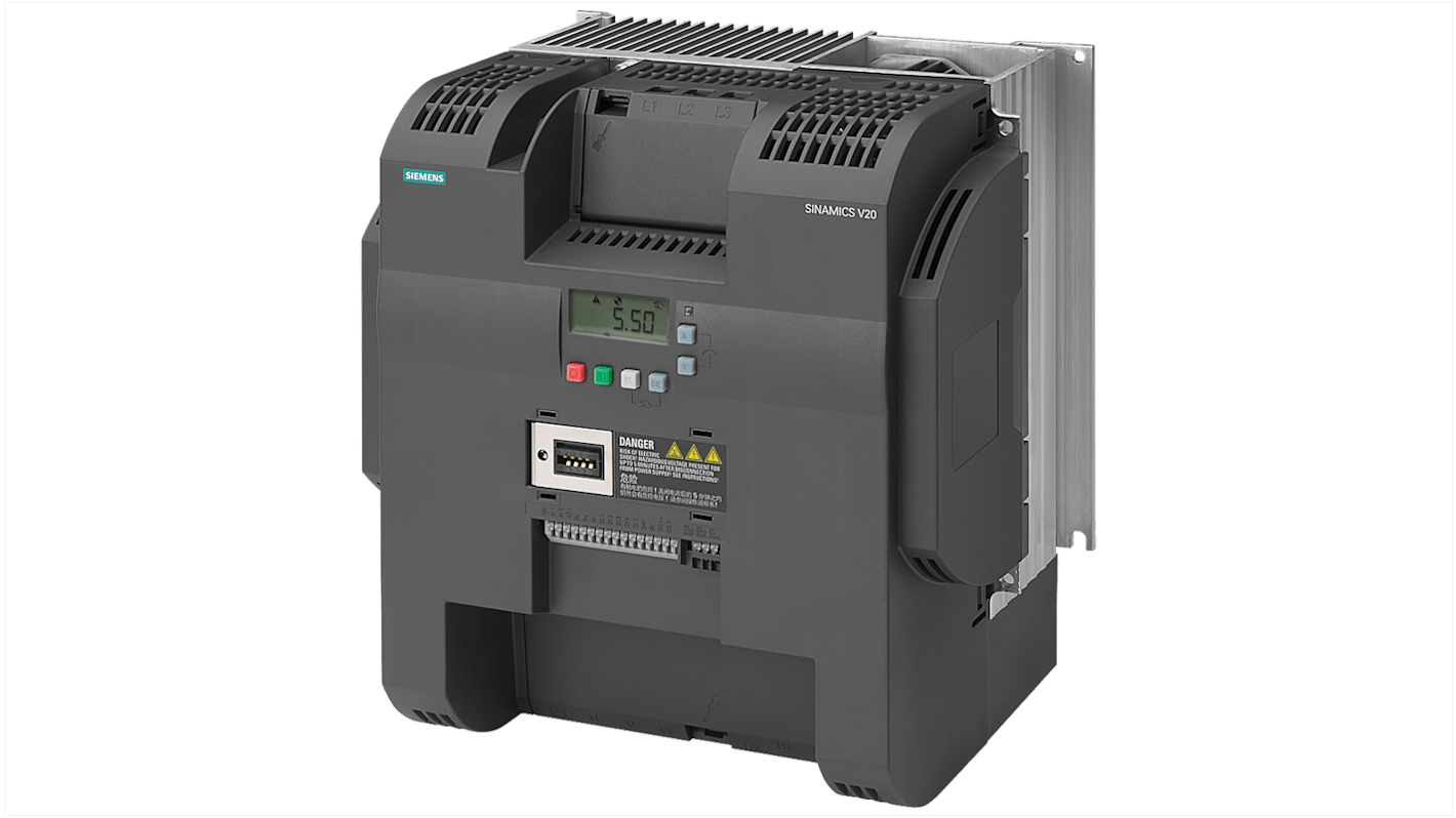 Rs-Online Inverter Siemens 22 kW 380 → 480 V c.a. 3 fasi 0 → 550Hz