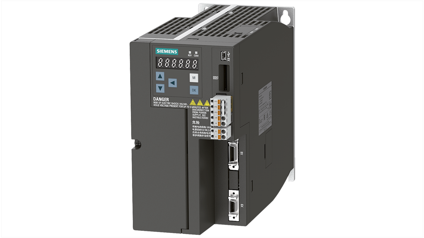 Servodrive Siemens, trifásico, 380 - 480 V., 13,8 A, 1,5 kW