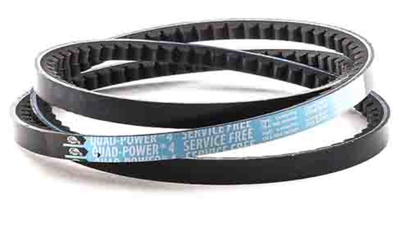 Courroie Gates Quad Power 4, Section XPZ/3VX, long primitive : 1202mm, long int: 1164mm, long ext : 1215mm