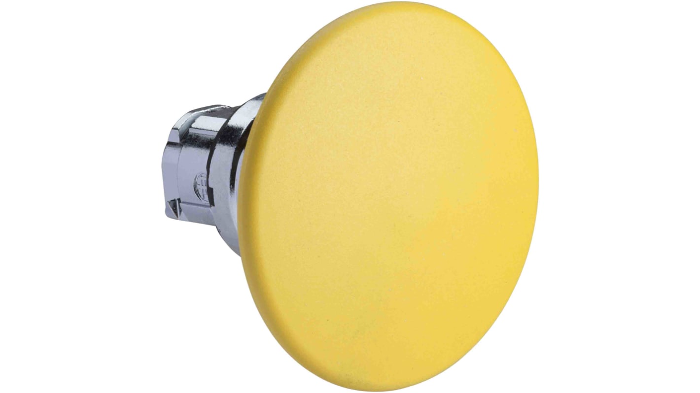 Schneider Electric ZB4 Series Yellow Spring Return Push Button Head, 22mm Cutout, IP66, IP67, IP69K