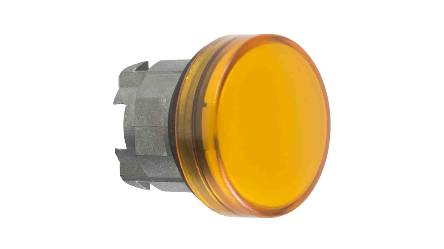 Schneider Electric Orange Pilot Light Head, 22mm Cutout ZB4 Series