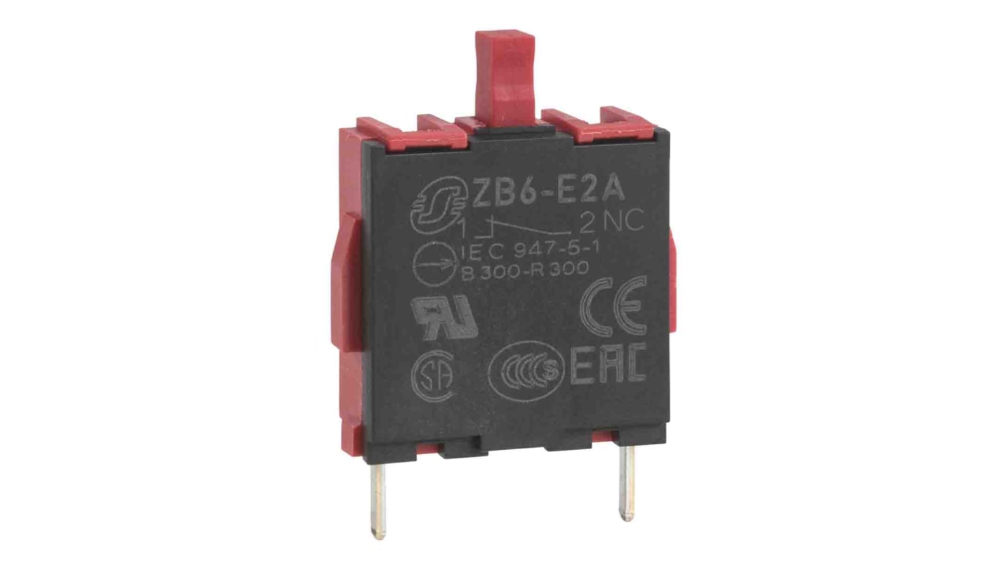 Schneider Electric ZB6 Series Contact Block, 240V, 1CO