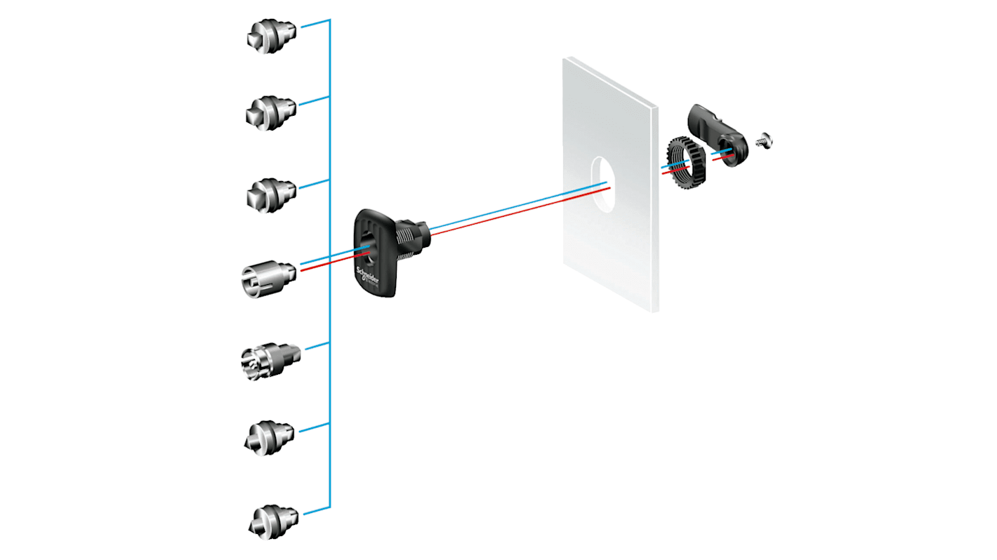 Schneider Electric PanelSet S3D Series 5mm Double Bit Lock Insert For Use With Spacial S3D encl