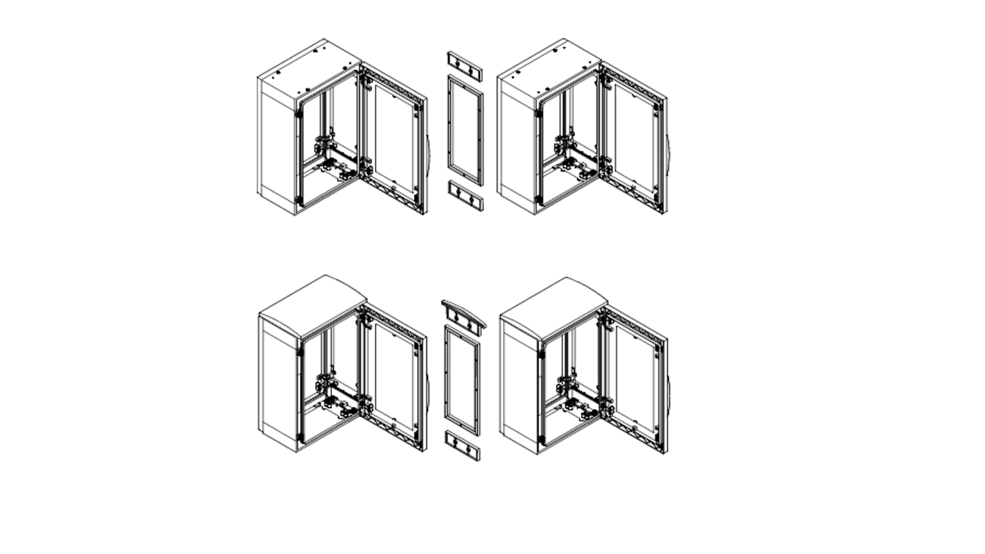 Schneider Electric Coupling Kit for Use with Enclosures, 200x800x12mm