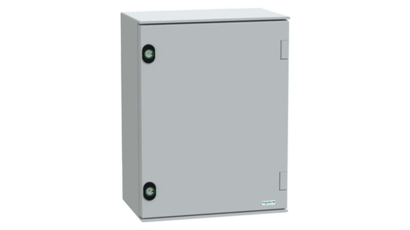 Contenitore a parete con portello Piatta Schneider Electric in Poliestrere rinforzata in fibra di vetro, col. Grigio,