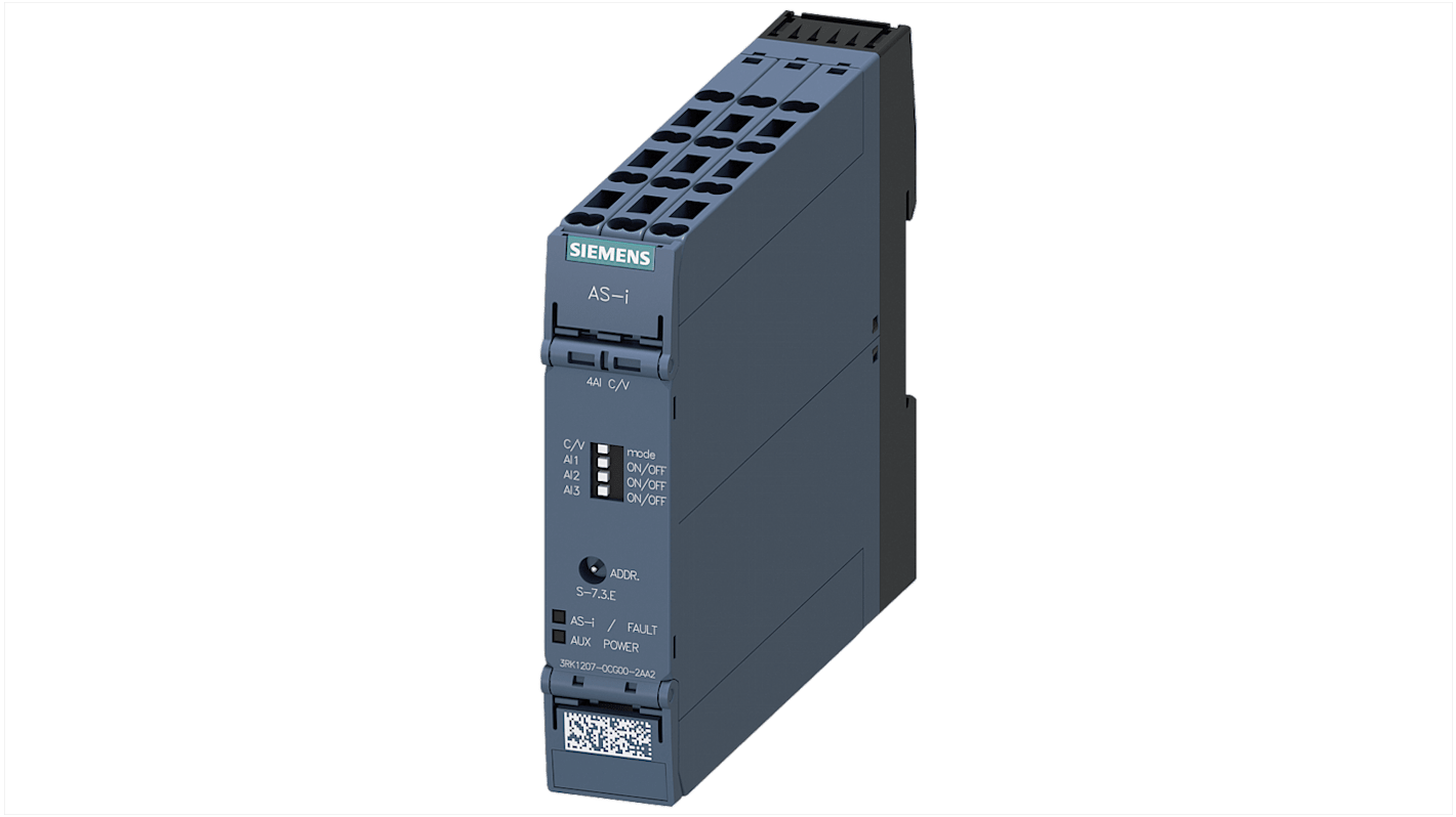 Moduł we/wy Siemens Kompaktowy moduł we/wy Slimline AS-I SlimLine Compact Szafa sterownicza 3RK1207-0CG00-2AA2