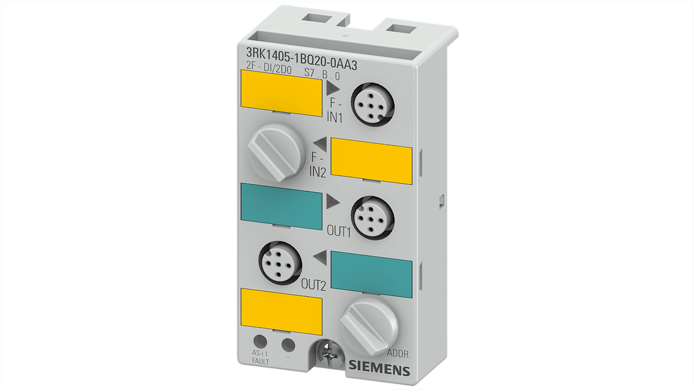 Siemens 3RK1405 Series Input/Output Module, 2 Inputs, 2 Outputs, 24 V