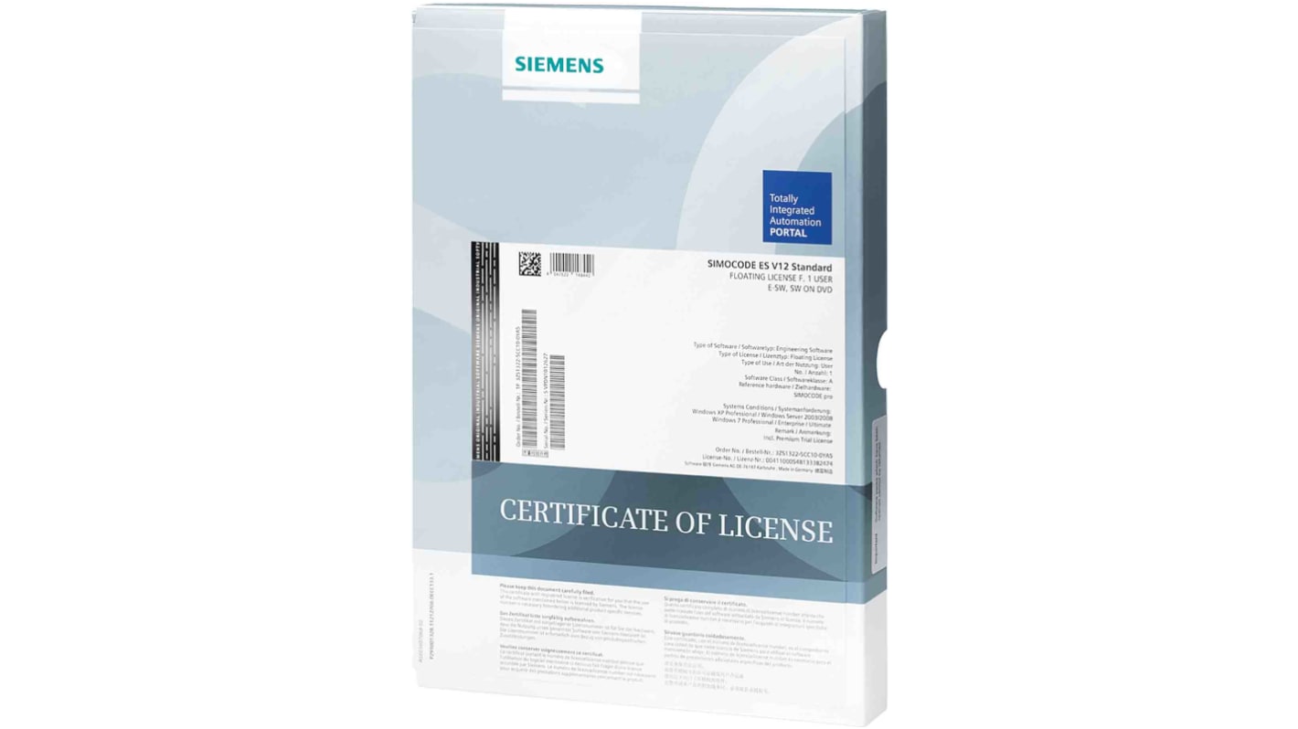 Siemens Sirius SIMOCODE ES Series PLC Programming Software
