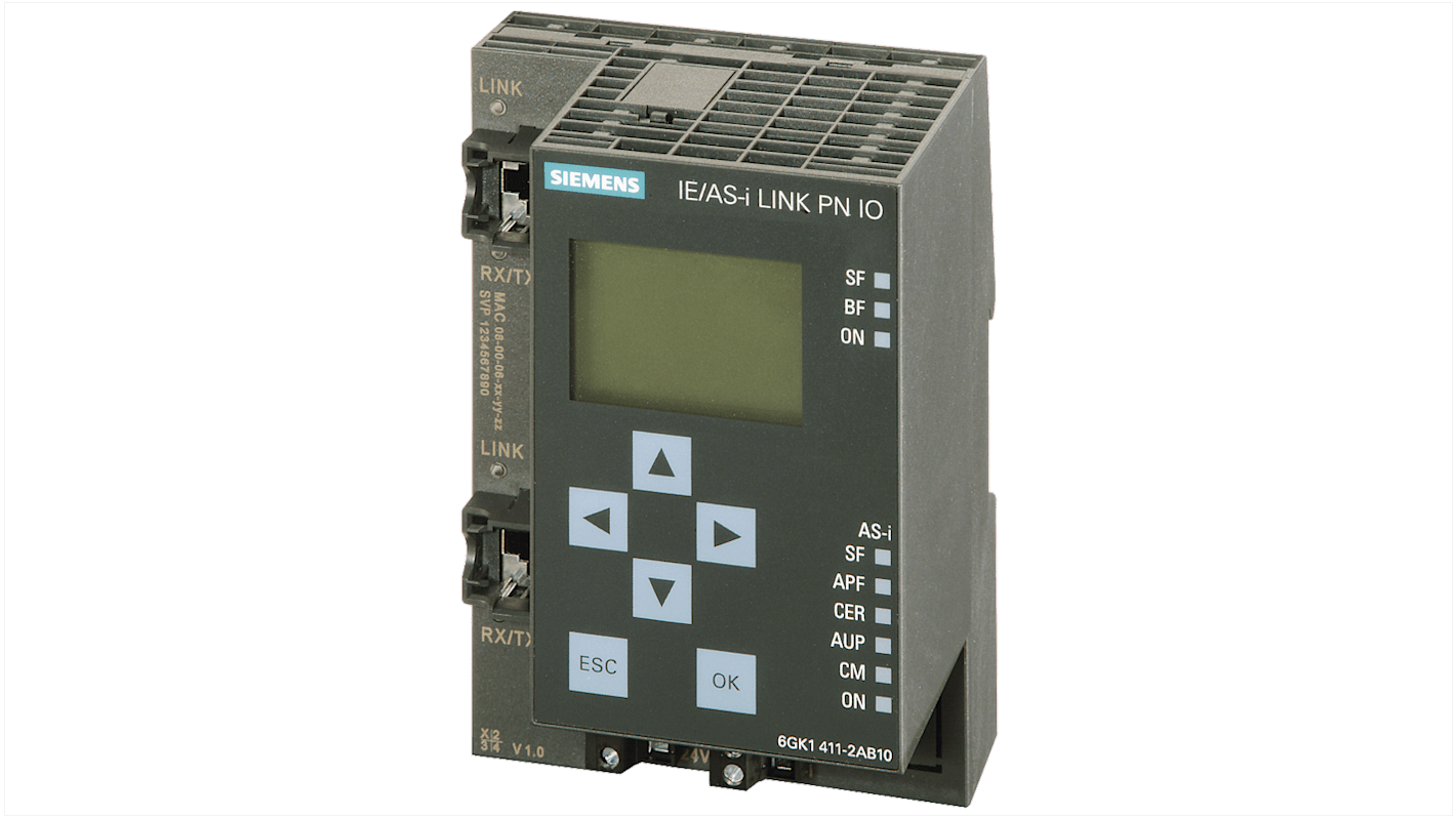 6GK1411-2AB10 | Siemens PLC I/O Module for Use with IE/AS-I LINK PN IO ...