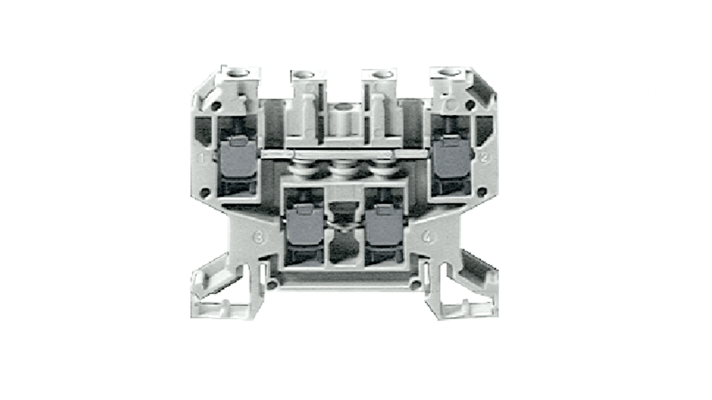 Siemens 8WA1011-6BG11 8WA Series Blue, 4mm², Screw Termination