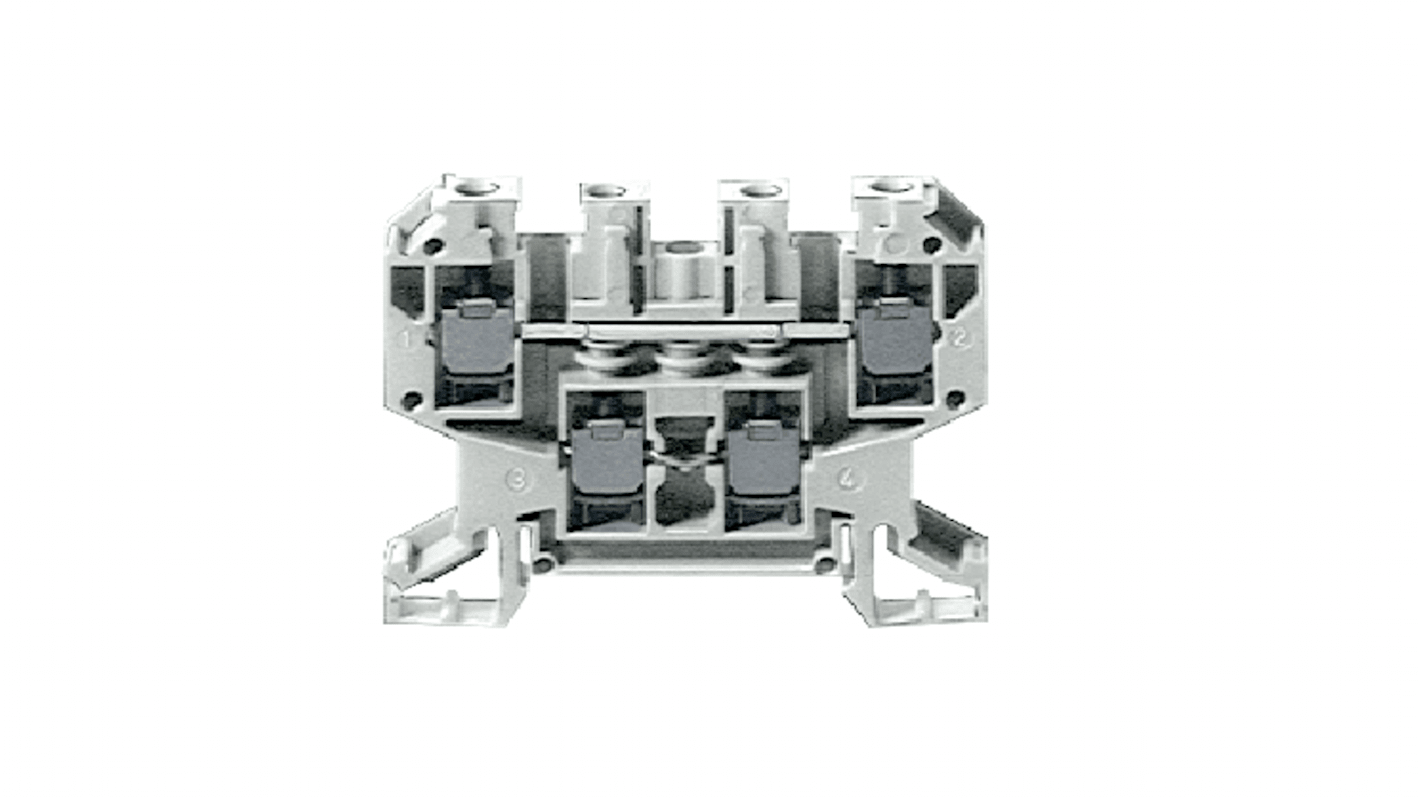 Siemens 8WA1011-6DG11 8WA Series Beige, 4mm², Screw Termination