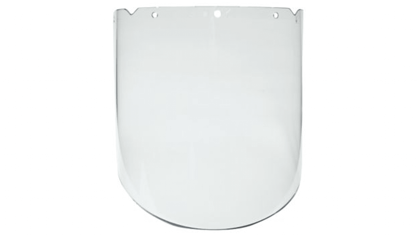 MSA Safety Clear PC Face Shield with Brow Guard , Resistant To Chemical splash, Impact