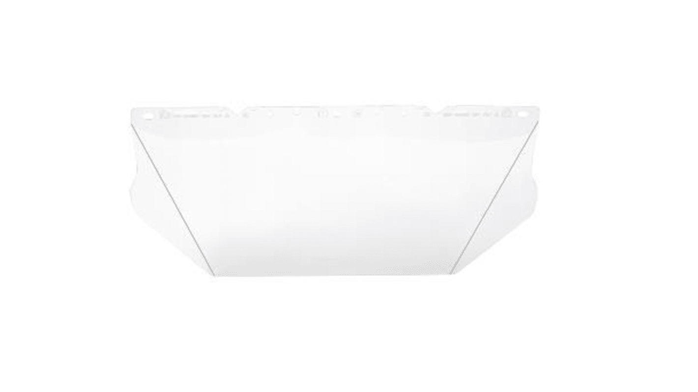 MSA Safety Clear PC Face Shield with Brow Guard , Resistant To Chemical splash, Impact