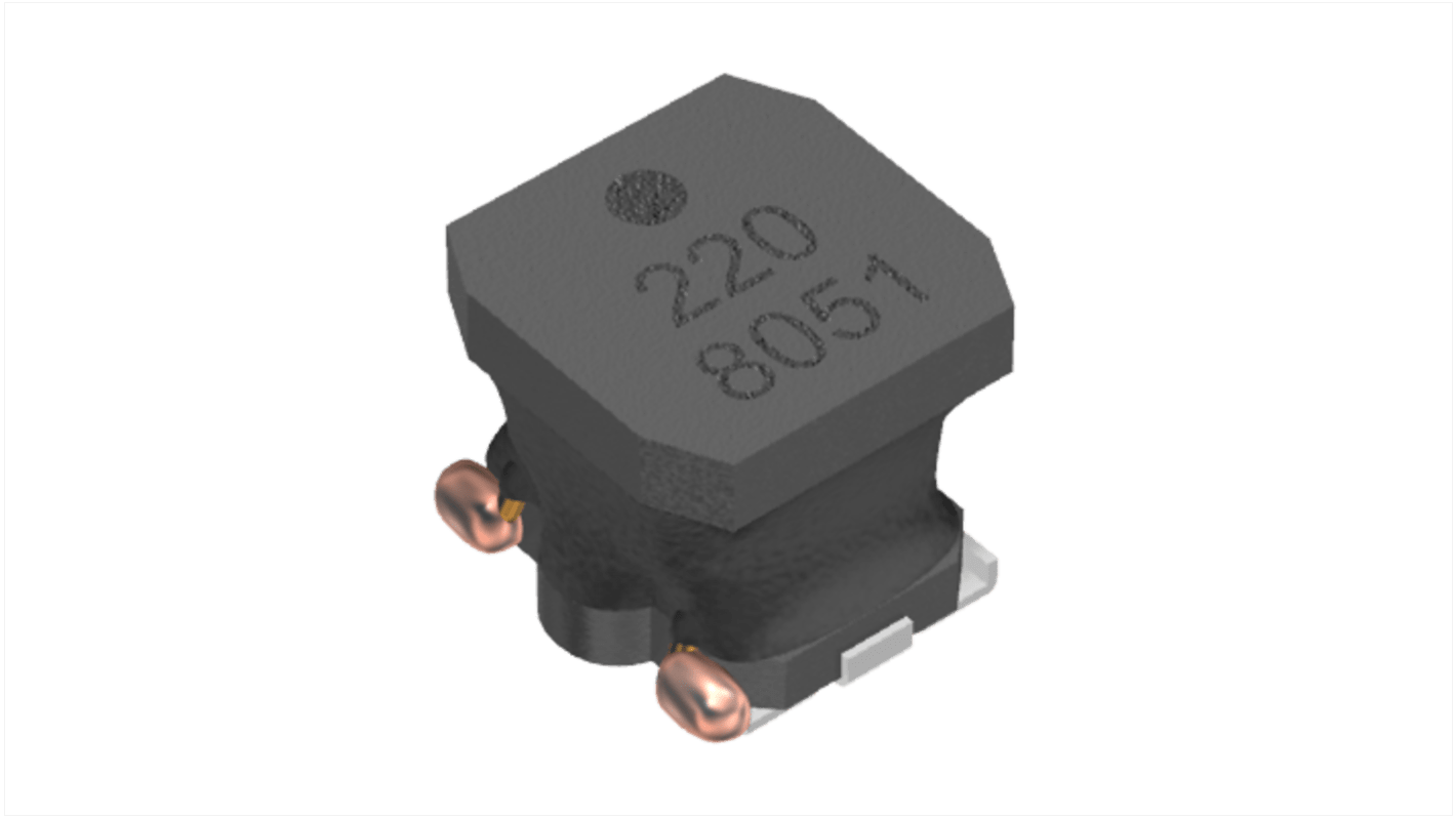 AEC-Q200 Inductor de montaje en superficie bobinado TDK, 47 μH, ±20%, núcleo de Ferrita, apantallado 5045, 1.3A Idc,