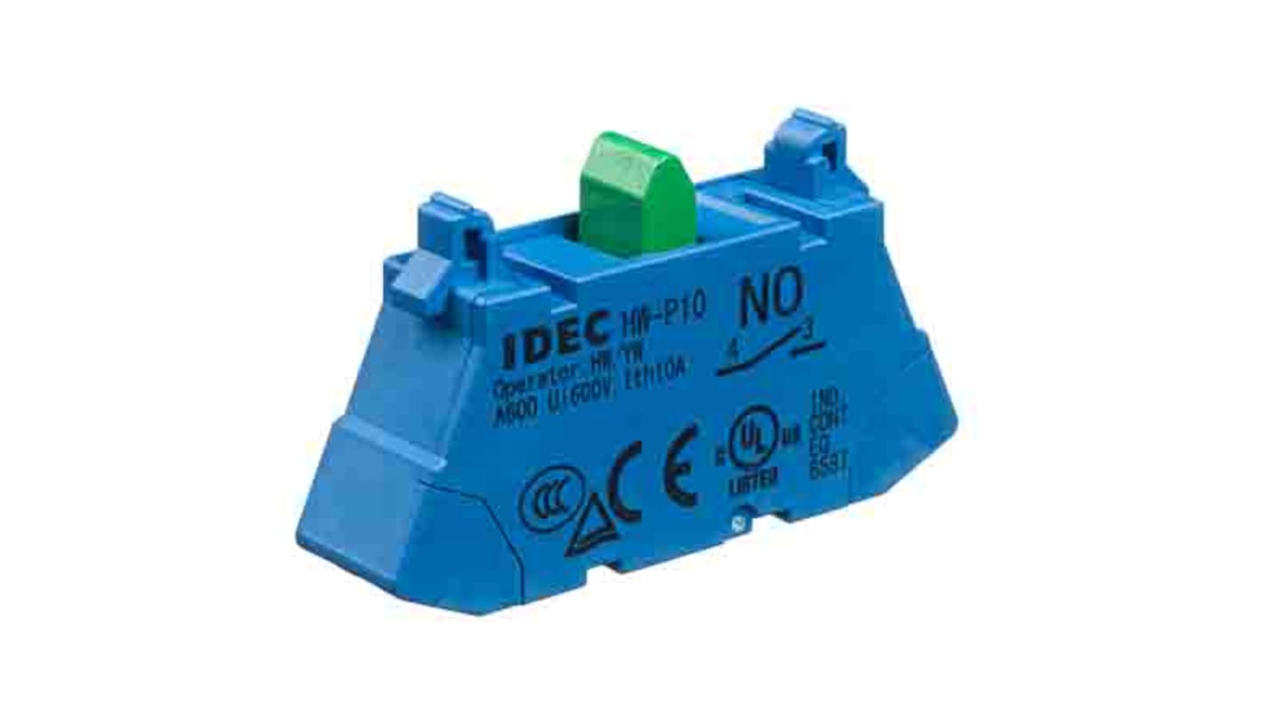 Idec HW Series Contact Block, 24 V, 48 V, 50 V, 110 V, 220 V, 440 V, 1NO