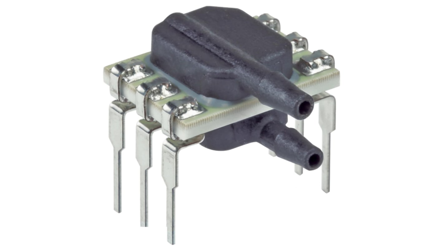 Honeywell Differential Pressure Sensor, 103.42kPa Operating Max, PCB Mount, 6-Pin, 1724kPa Overload Max, DIP