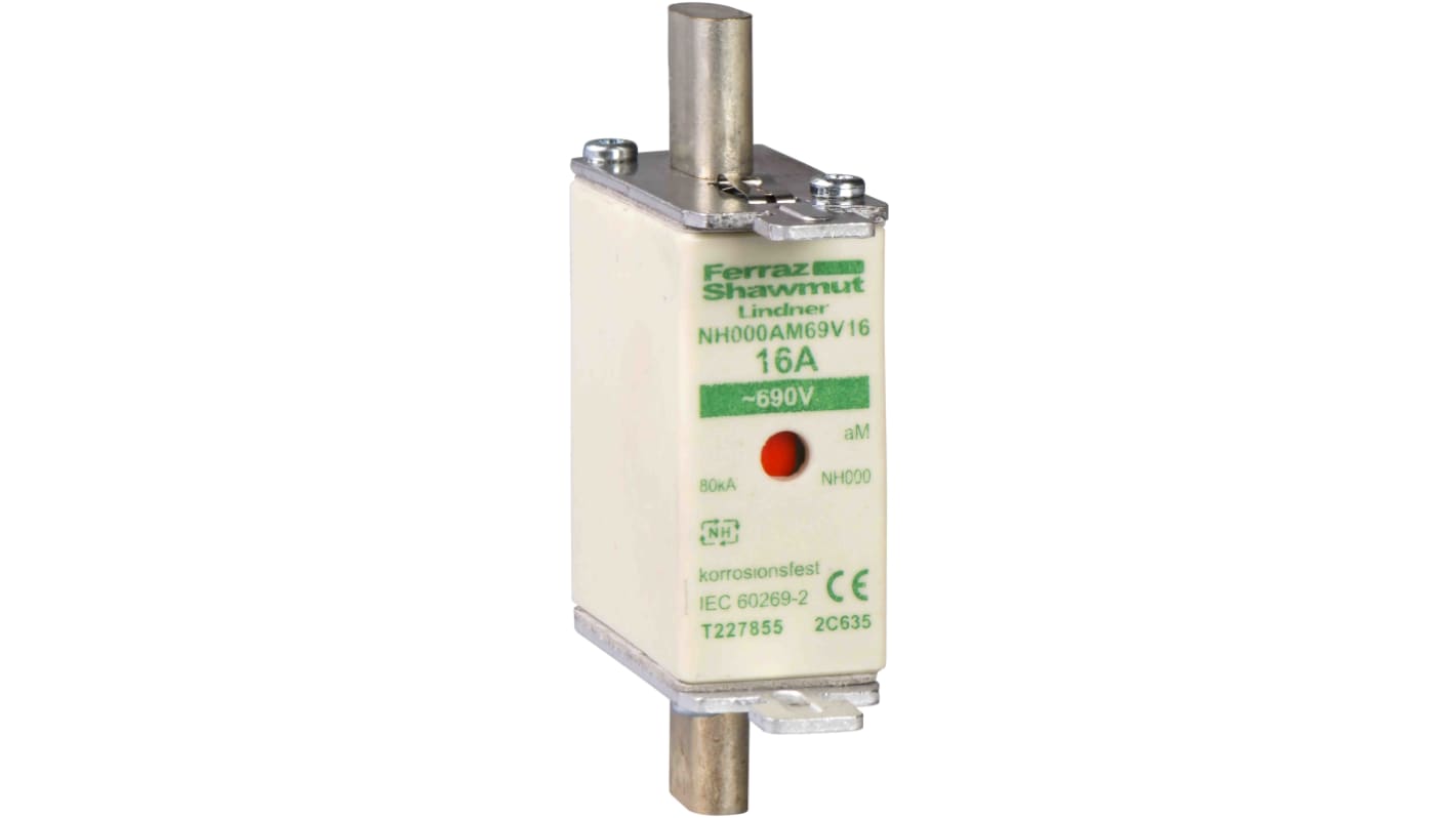 Schneider Electric 200A Centred Tag Fuse, NH1, 690V ac