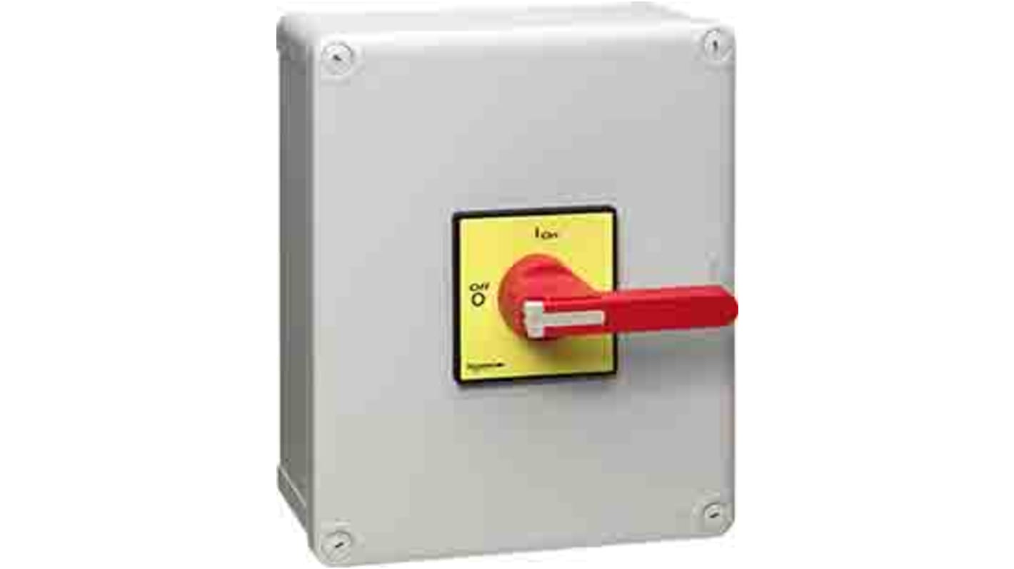 Schneider Electric 3P Pole Isolator Switch - 100A Maximum Current, 37kW Power Rating, IP65