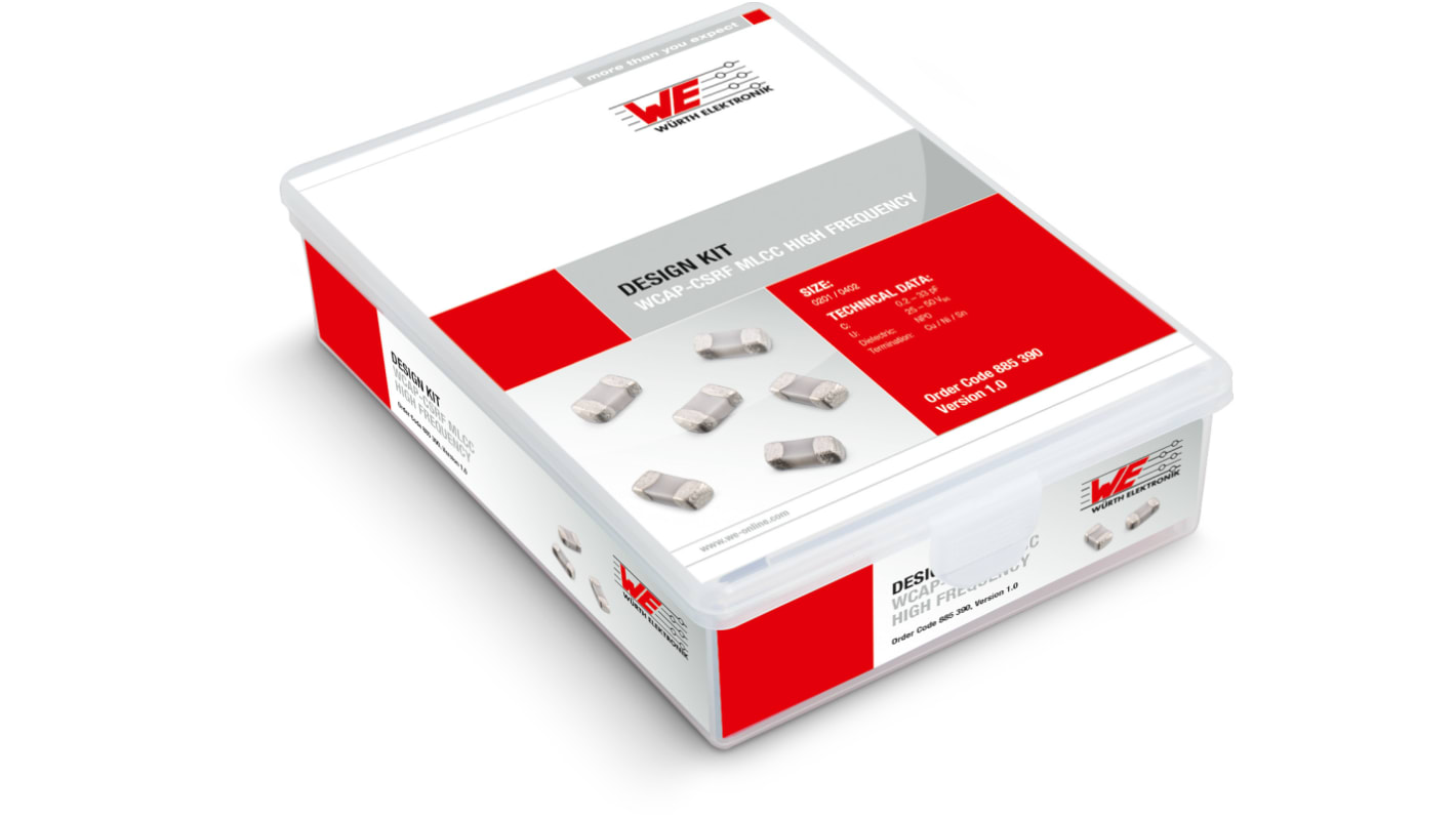 Wurth Elektronik, Surface Mount Ceramic Capacitor Kit 25 pieces