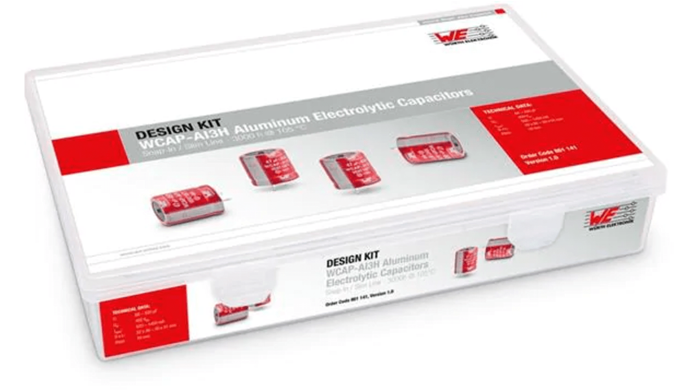 Wurth Elektronik 861141 Aluminium Elektrolyt, Snap-In Kondensator-Kit, 15-teilig