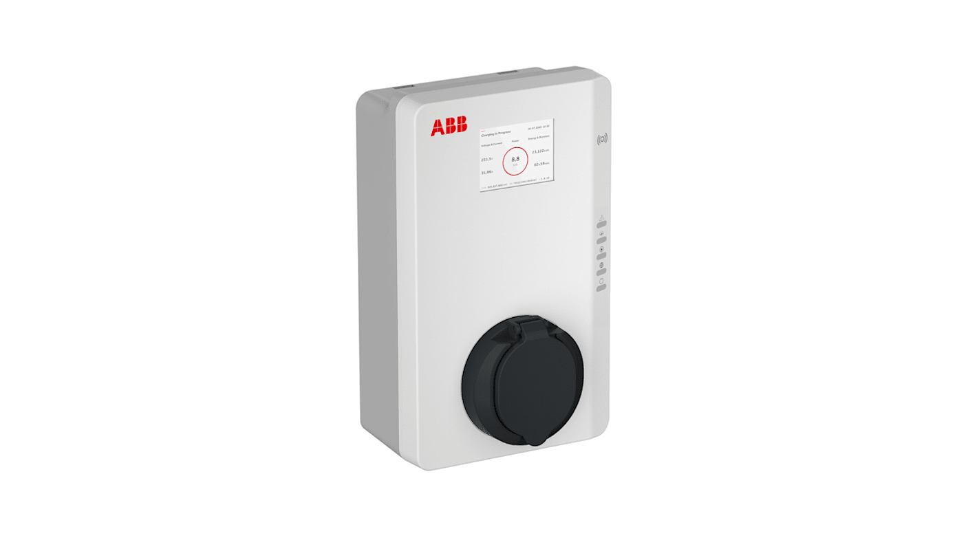 ABB 3-Phasen EV-Ladestation 22kW, 320 → 480V ac / 32A, 320mm x 195mm x 110mm