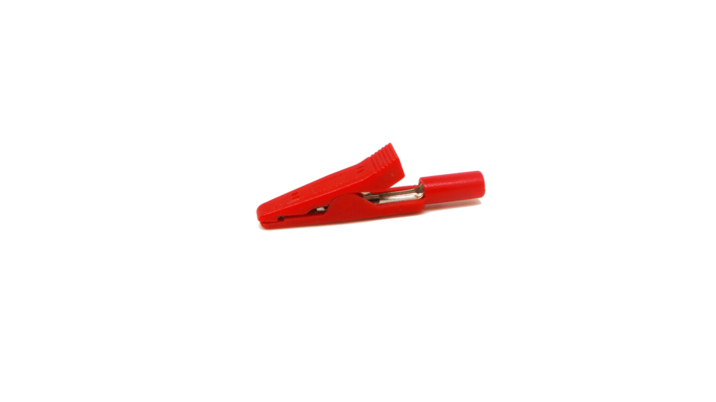 Pince crocodile RS PRO, 8A, Rouge