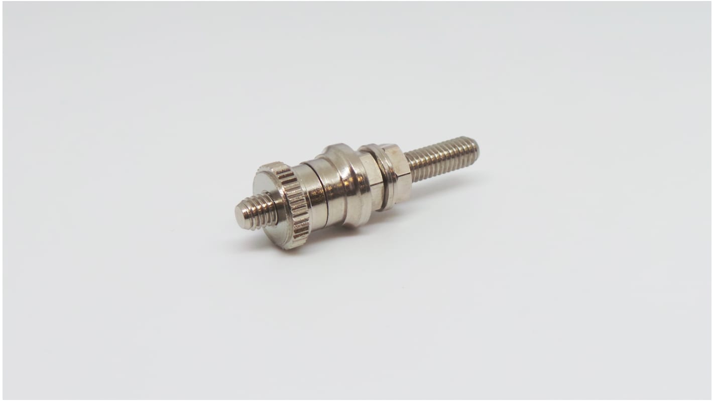 Morsetti di test RS PRO Maschio, 30A, col. Argento, contatti placcati Nichel
