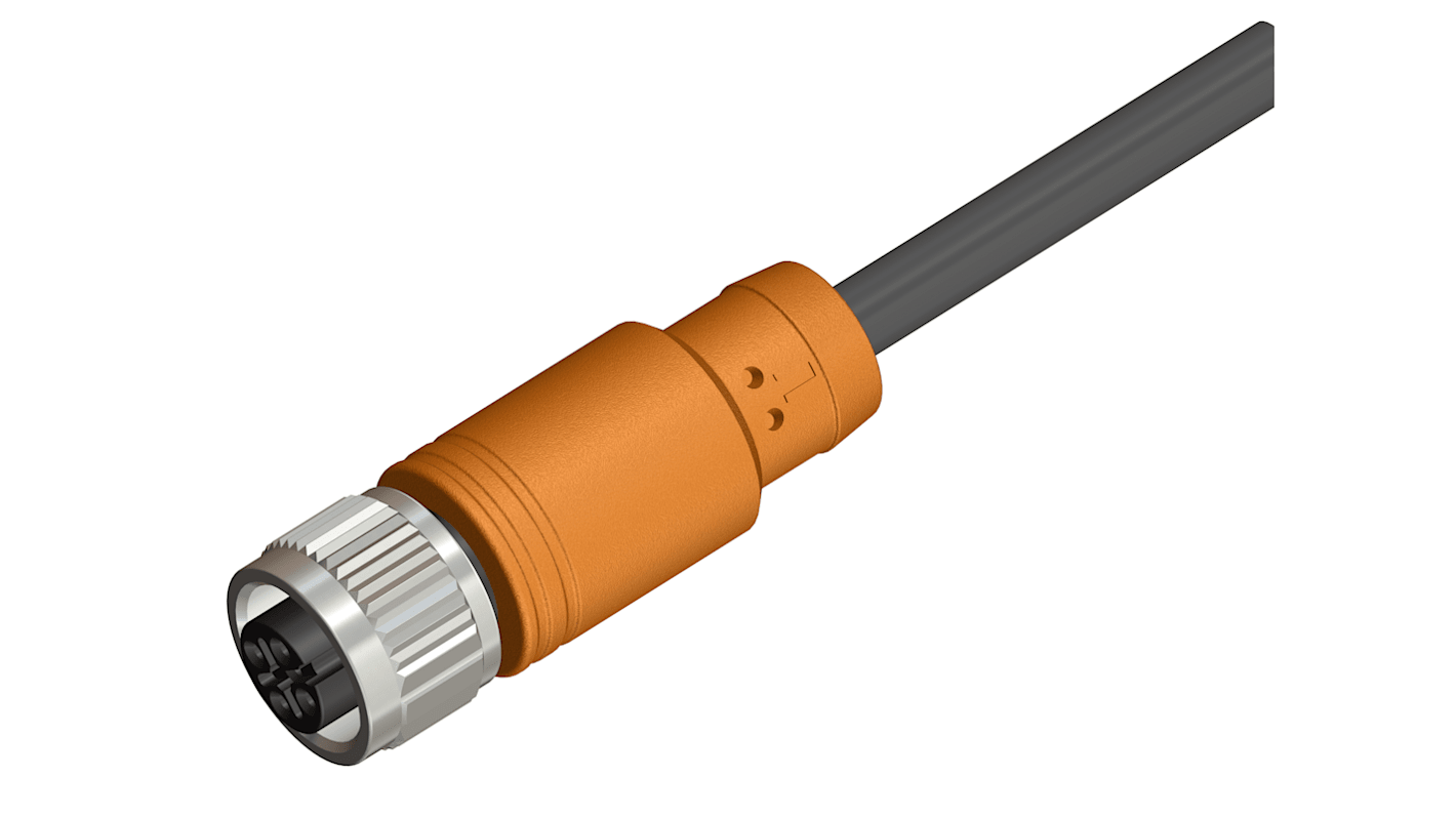 RS PRO Straight Female 4 way M12 to Unterminated Sensor Actuator Cable, 2m