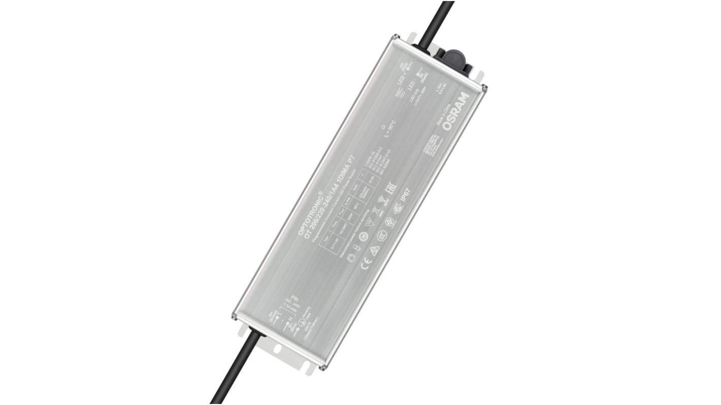 Osram LED Driver, 214V Output, 200W Output, 1.4A Output, Constant Current Dimmable