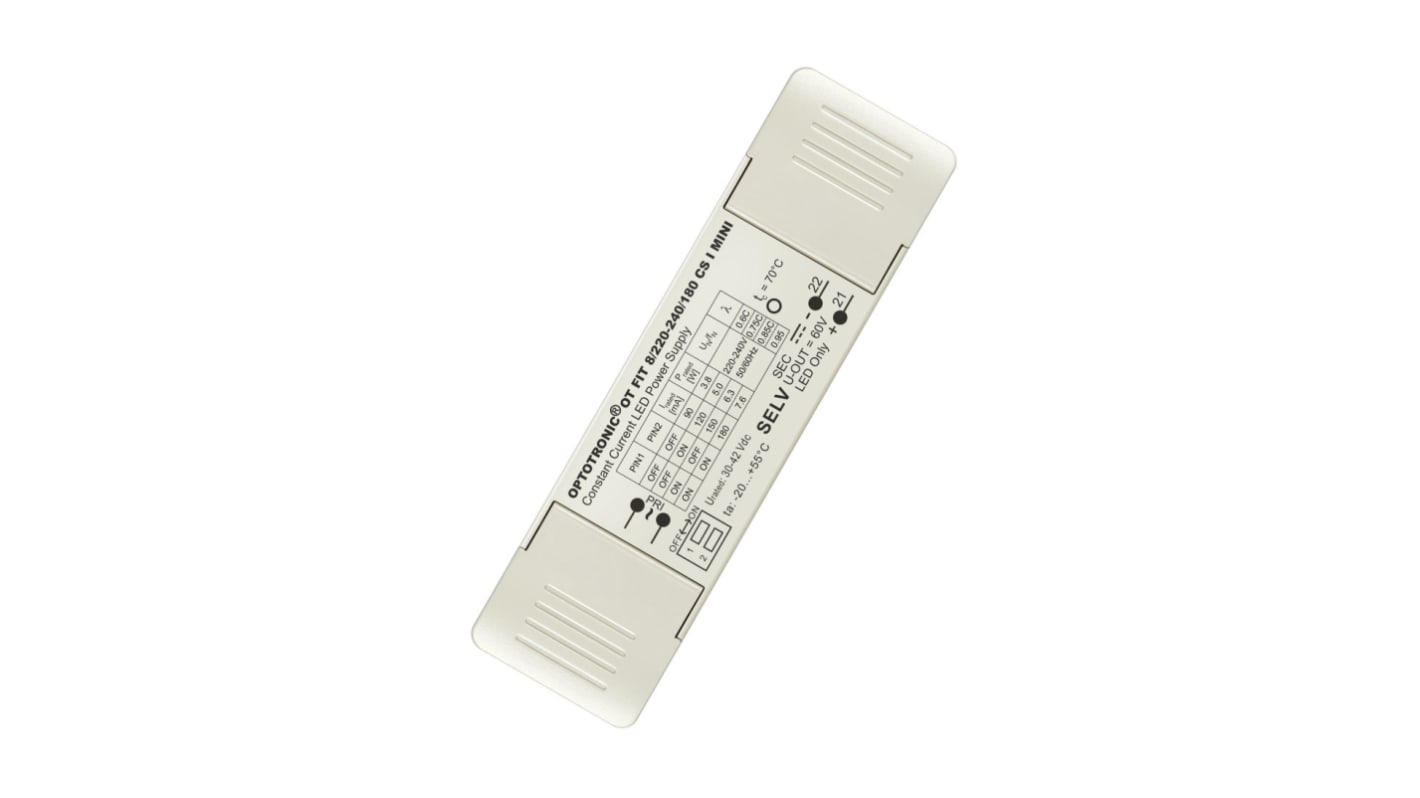 Osram LED Driver, 42V Output, 8W Output, 180mA Output, Constant Current