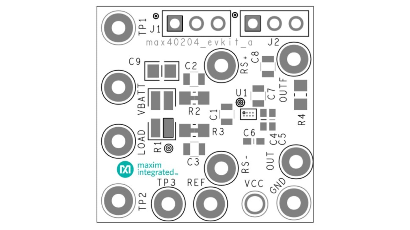 Maxim Integrated MAX40204EVKIT#, EV kit for MAX40204ANA+ current-sense amplifier for MAX40204