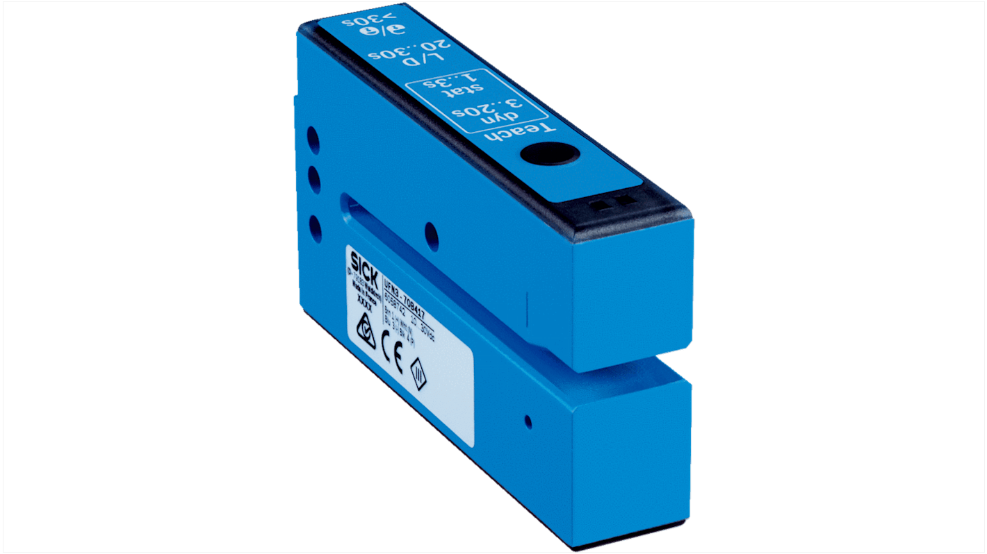 Rs-Online Sensore fotoelettrico SICK rilevamento 3 mm uscita Commutazione luce/buio PNP